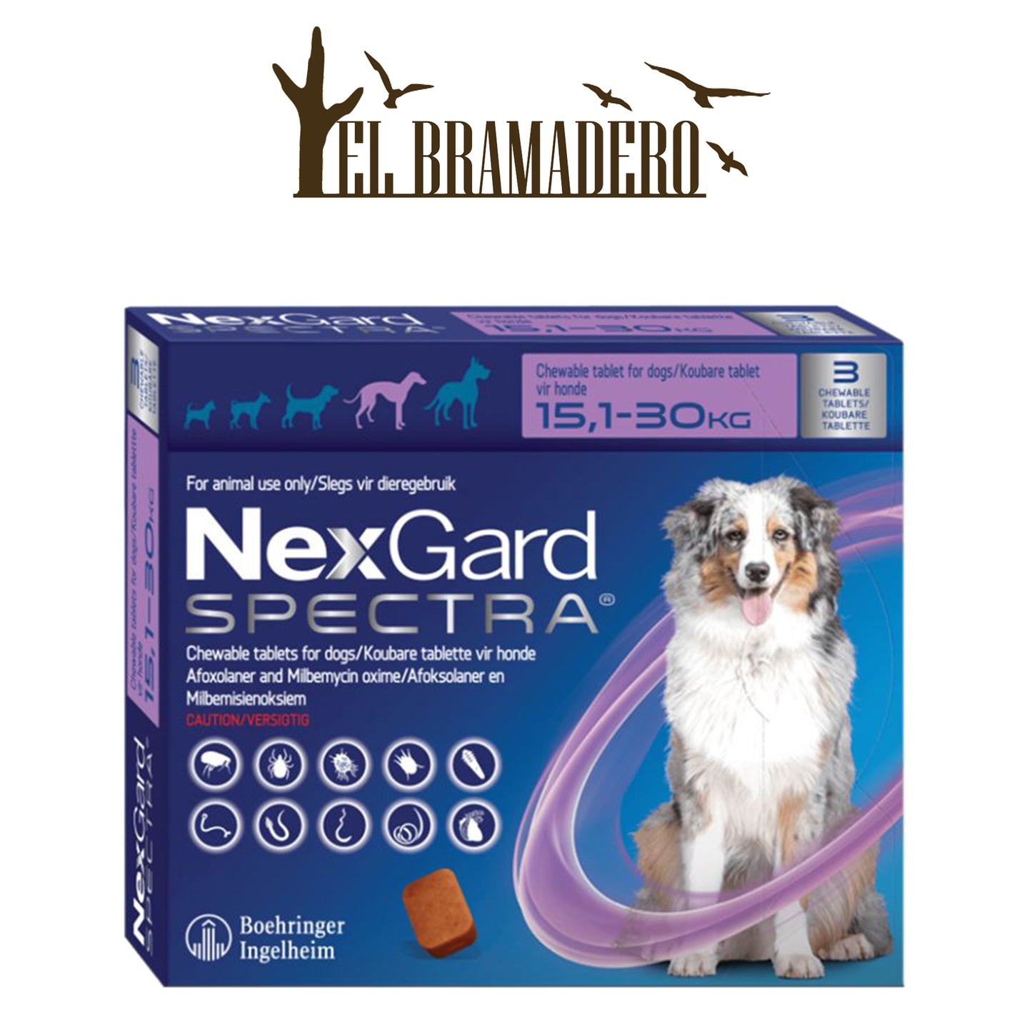 NEXGARD SPECTRA 15.1 A 30 KG 3 TAB