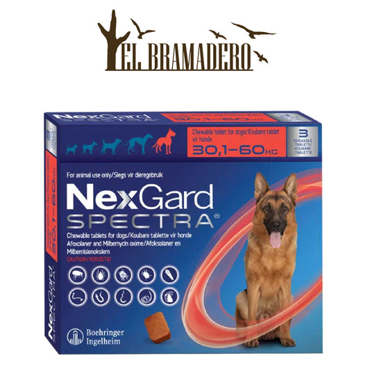 NEXGARD SPECTRA 30.1 A 60 KG 3 TABLETAS